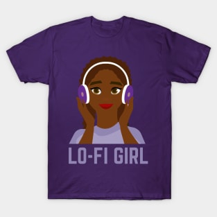 African American LOFI Hip Hop Girl T-Shirt